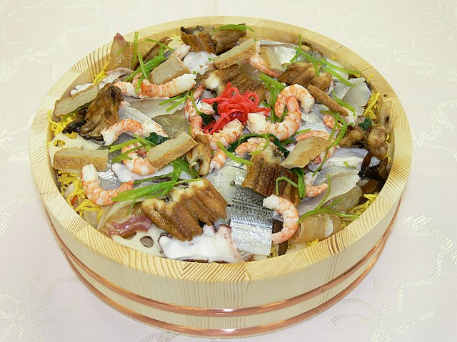 松山鮓 (translated "松山鮓" to French): "Échos de la Mer de Matsuyama"